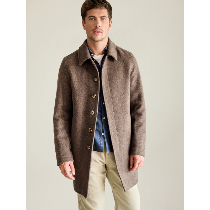 Manteau laine best sale et cachemire homme